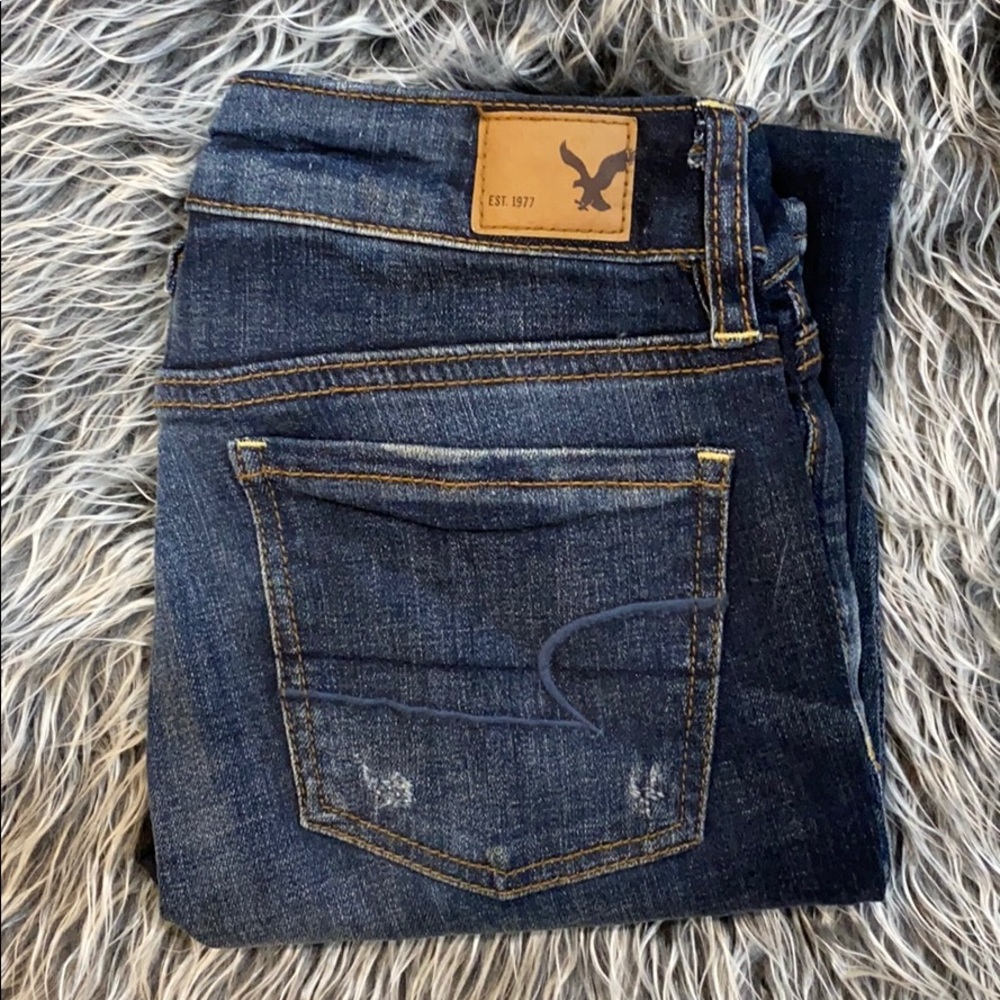 Destroyed AE jeggings